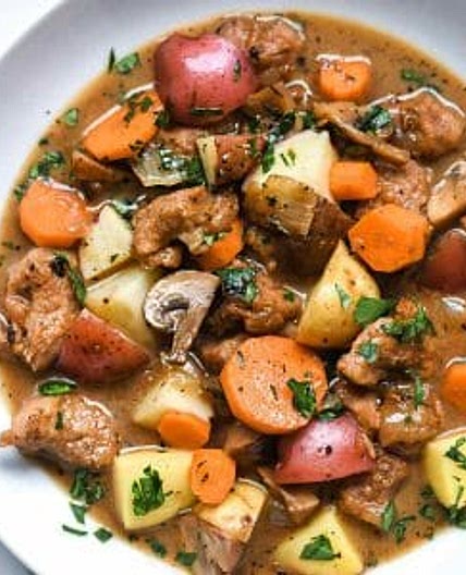 Irish Pork Stew with Stout and Caraway Seeds