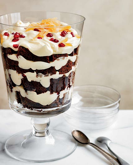 Gingerbread and White Chocolate Mousse Trifle