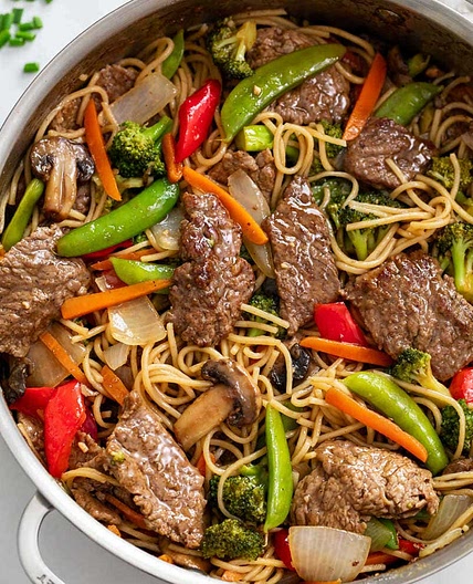 Beef Stir Fry with Noodles