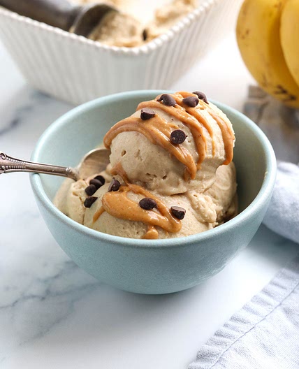 Peanut Butter Banana Ice Cream