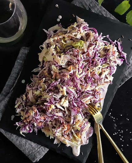 Low Carb Keto Coleslaw