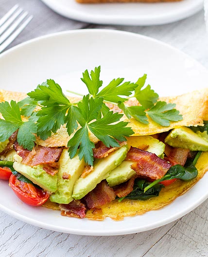 Avocado BLT Omelet