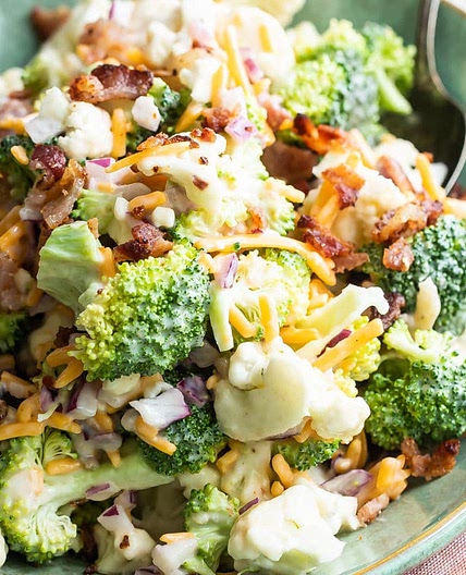 Broccoli Salad with Bacon and Cheese