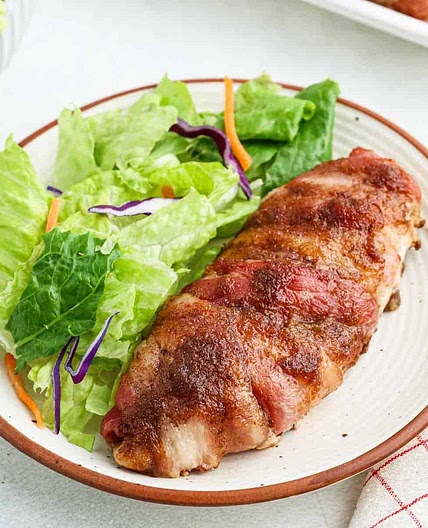 Brown Sugar Bacon Wrapped Chicken