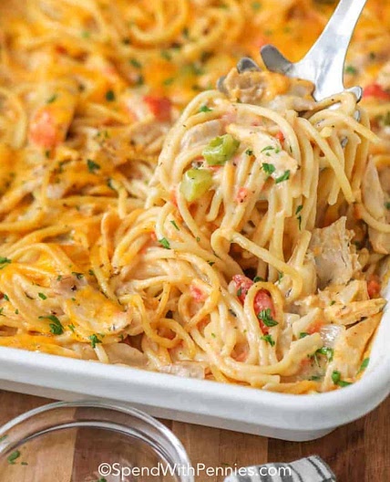 Homemade Chicken Spaghetti