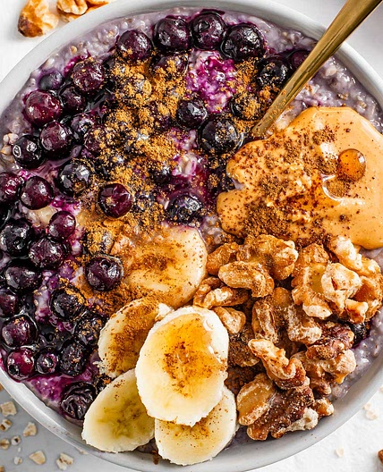 Blueberry Banana Oatmeal - Quick & Oh So Good