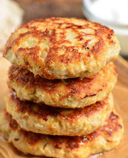 Cheddar Ranch Chicken Burgers