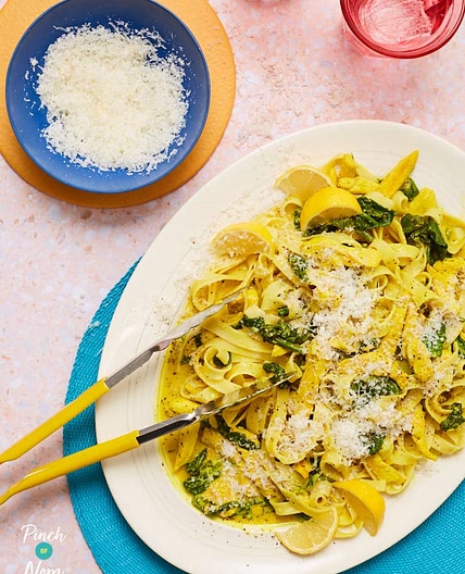 Lemon Chicken and Spinach Pasta | Slimming & Weight Watchers Friendly