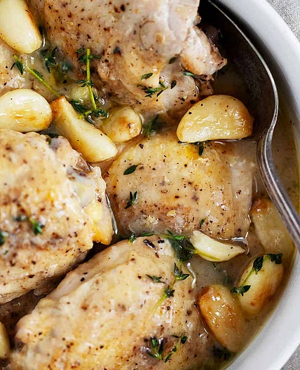 Rustic Garlic Chicken with Gravy