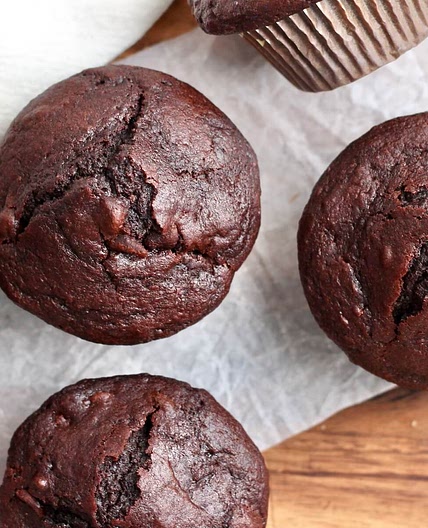 Sourdough Chocolate Muffins