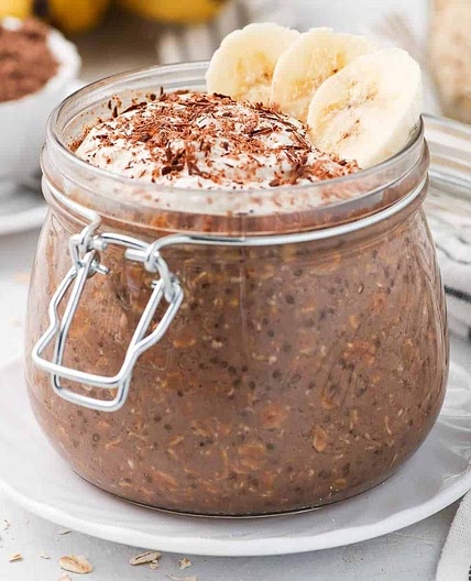 Chocolate Banana Overnight Oats
