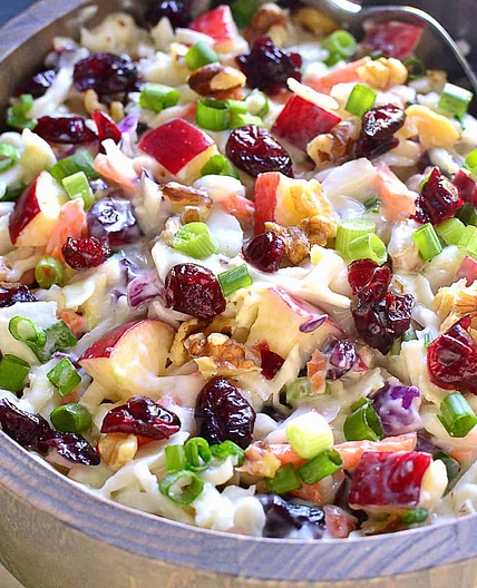 Apple Cranberry Coleslaw
