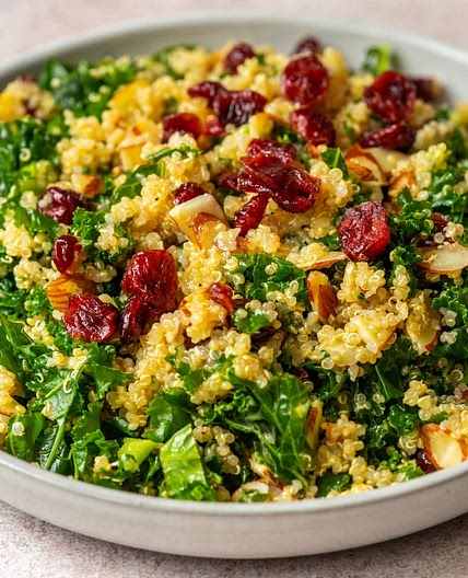 Kale Cranberry Quinoa Salad