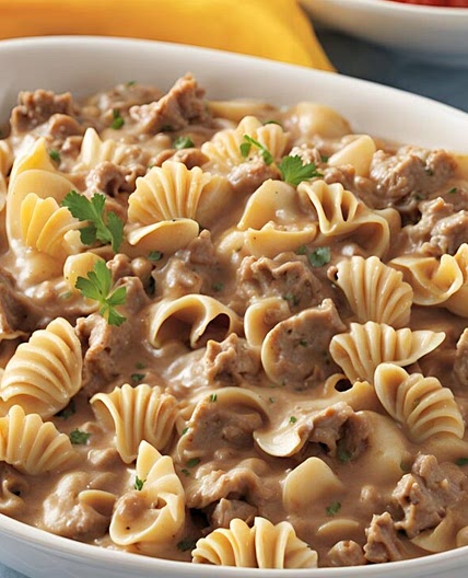 Creamy Beef and Shells Recipe