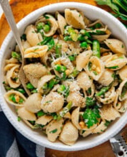 Spring Pea and Asparagus Pasta
