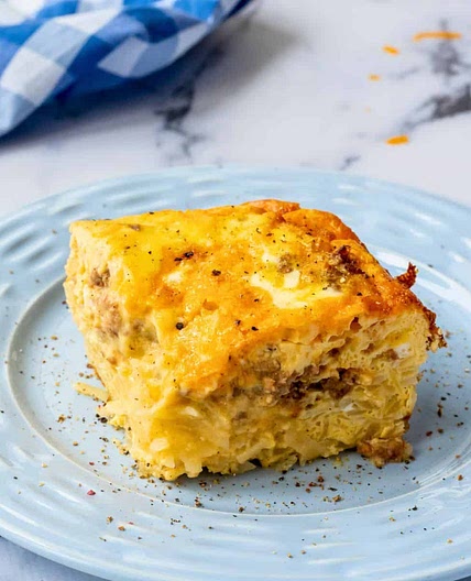 Easy Sausage Hashbrown Breakfast Casserole