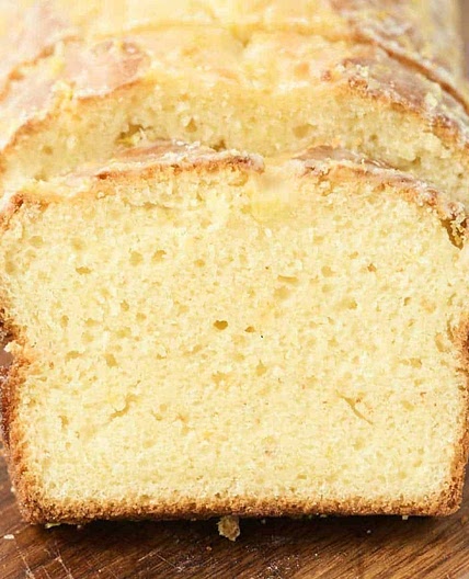 Glazed Sourdough Lemon Cake