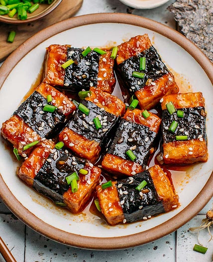 Spicy Seaweed Tofu Rolls