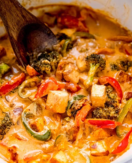 Vegan Thai Red Curry with Tofu