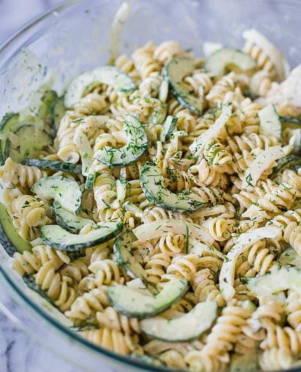 Cucumber Vegan Pasta Salad
