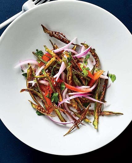 Crispy Okra Salad