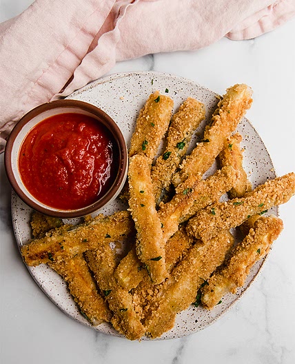 Paleo Zucchini Fries (AIP, Made with Pork Panko and No Eggs!)