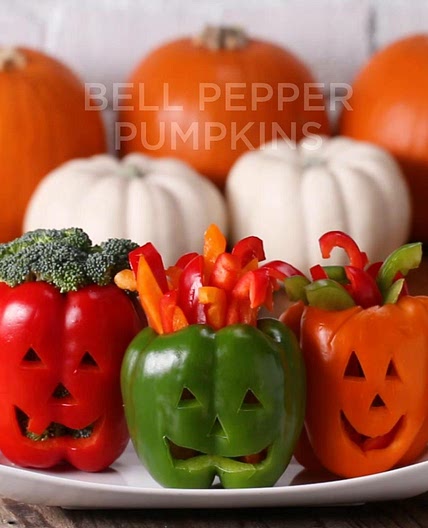 Bell Pepper Pumpkins Recipe by Tasty