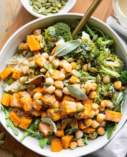 Chickpea Sweet Potato Bowls