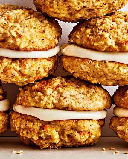 Carrot Cake Sandwich Cookies