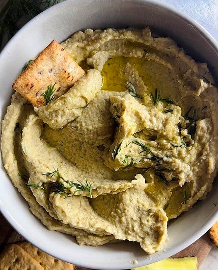 Dill Pickle Hummus Recipe