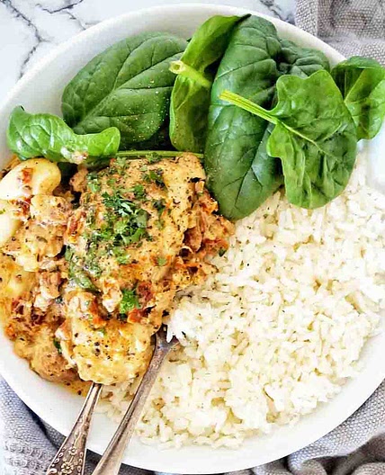 Creamy Garlic Chicken Thighs