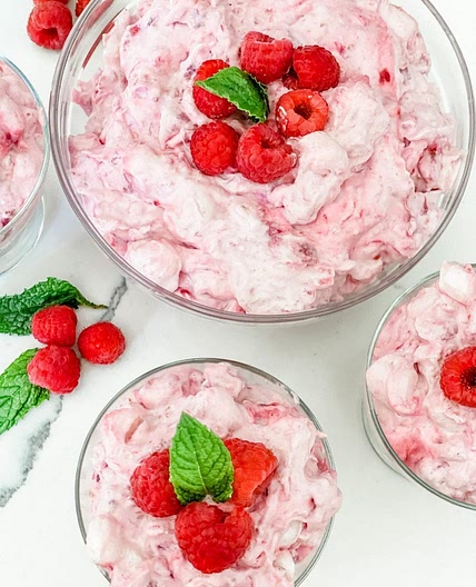Raspberry Cheesecake Fluff Salad
