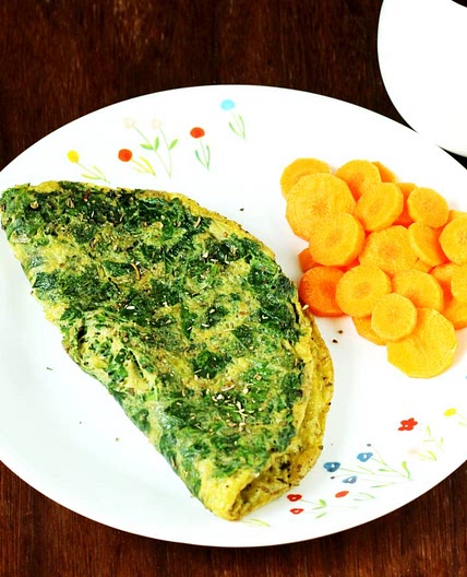 Spinach omelette