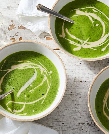 Spinach & Cilantro Soup With Tahini & Lemon From Samin Nosrat