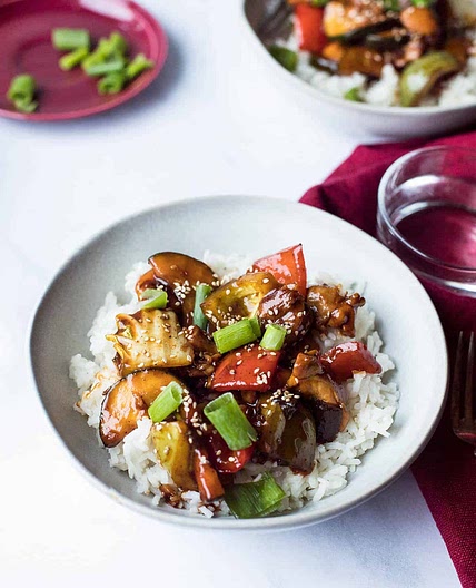 Sweet and Sticky Gochujang Stir-Fry with Sesame Rice