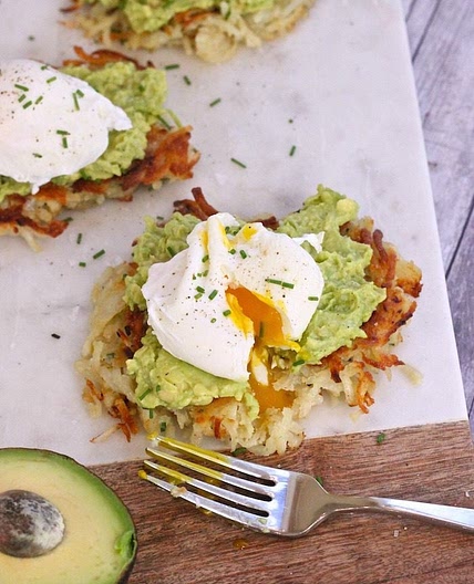 Potato Avocado "Toast" with Perfectly Poached Eggs