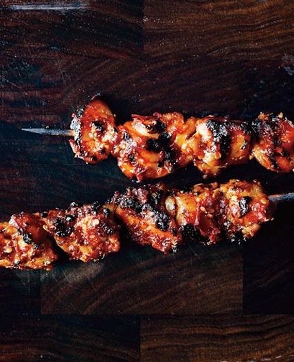 Sambal Chicken Skewers