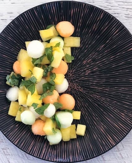 Best Watermelon Salad with Maple Syrup Dressing