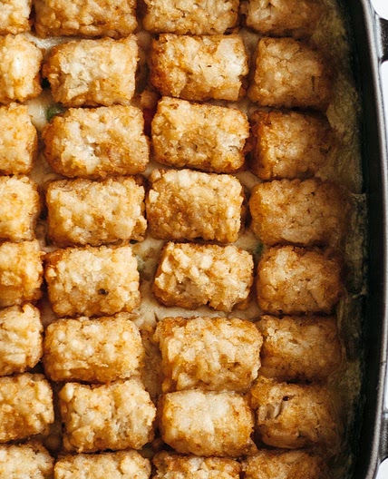 Tater Tot Chicken Pot Pie Hotdish
