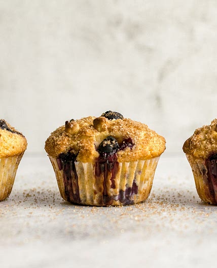 Blueberry and White Chocolate Muffins