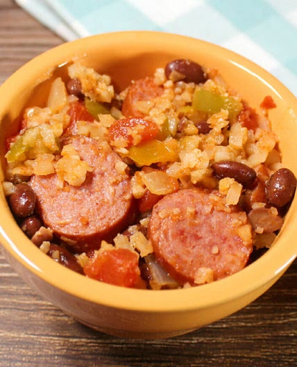 Cajun Sausage Cauliflower RIce
