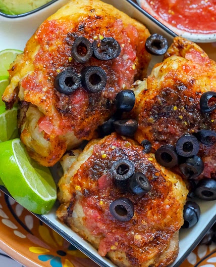 Air Fryer Salsa Chicken Thighs Recipe