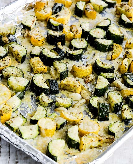 Roasted Summer Squash (with Garlic and Parmesan)