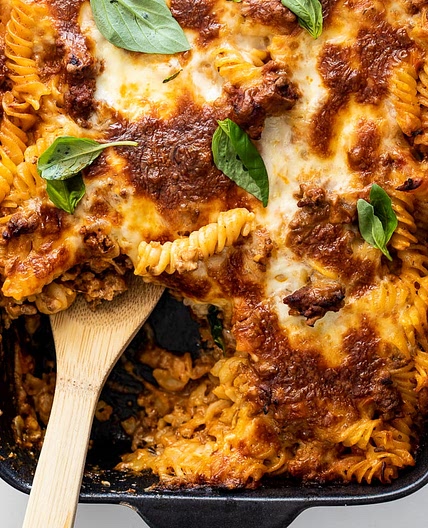 Bolognese pasta bake
