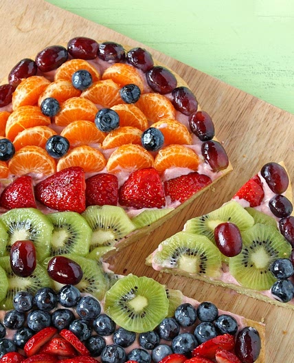 Easter Egg Fruit Pizza