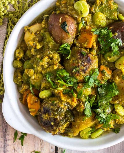 Undhiyu recipe ( Mixed Vegetable curry ) Instant Pot