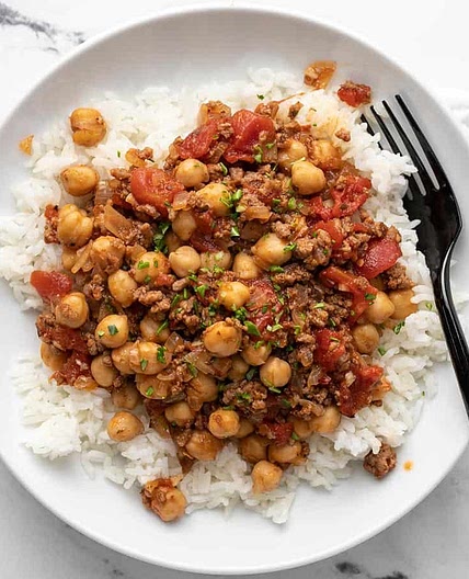 Beef and Tomato Rice Bowl