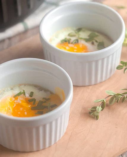 Air Fryer Baked Eggs Recipe