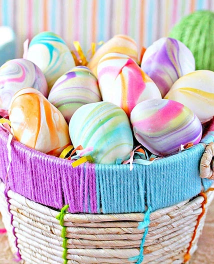 Marbled Easter Egg Truffles