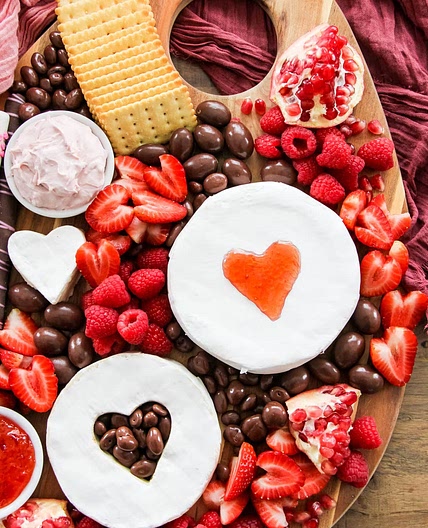 Valentine's Day Cheese Board